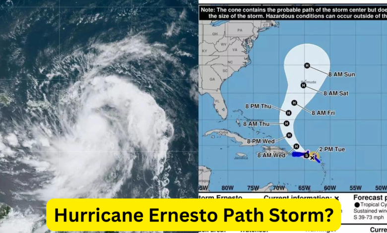 Hurricane Ernesto Path