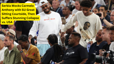 Serbia Mocks Carmelo Anthony with SU Great Sitting Courtside, Then Suffers Stunning Collapse vs. USA